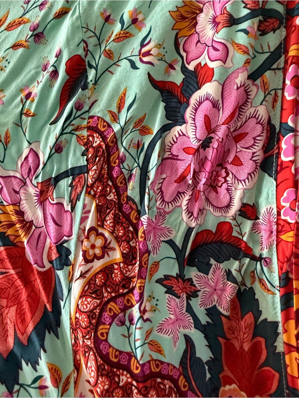 Anthropologie Floral Kimono Robe Duster cover up NWOT - Picture 3 of 7